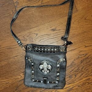 NWOT Elegant Black Crossbody Bag